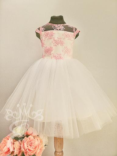 Dress “Her Baby” for girls is elegant, milky pink, 104 фото 2
