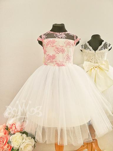 Dress “Her Baby” for girls is elegant, milky pink, 110 фото 1