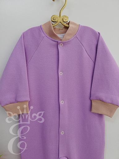 Комбинезон для малышей «Её малышество» светло-сиреневый, 2119КС, опт фото 2