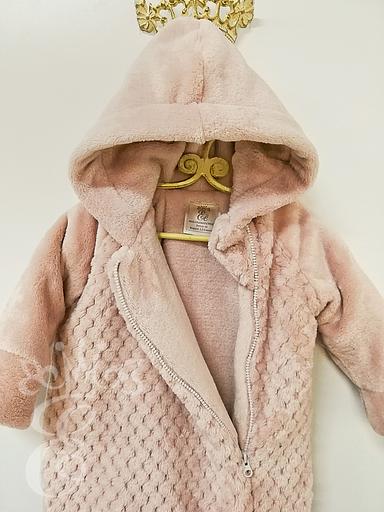 Комбинезон утеплённый для малышей «Её малышество» с капюшоном, розовый, 91212Кр, опт фото 3