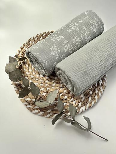 Пеленки для новорожденных муслиновые, зеленый фото 1