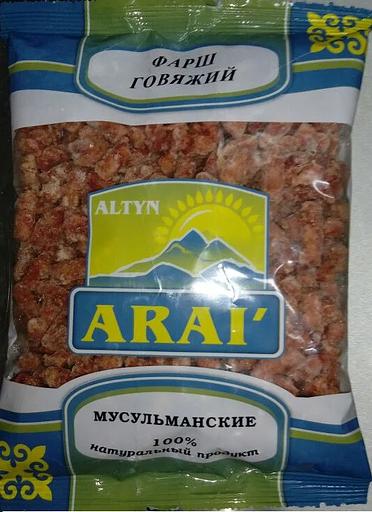 Фарш говяжий Алтын Арай мусульманские 400 г фото 1