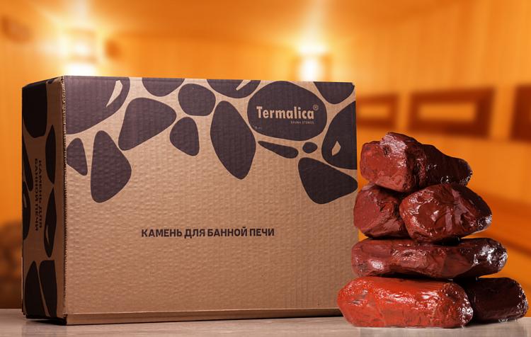 Банный камень Яшма обвалованная, 20 кг, коробка опт фото 2