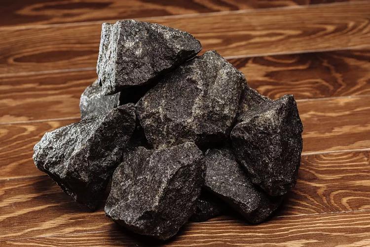 Банный камень Долерит колотый, 20кг, коробка опт фото 4