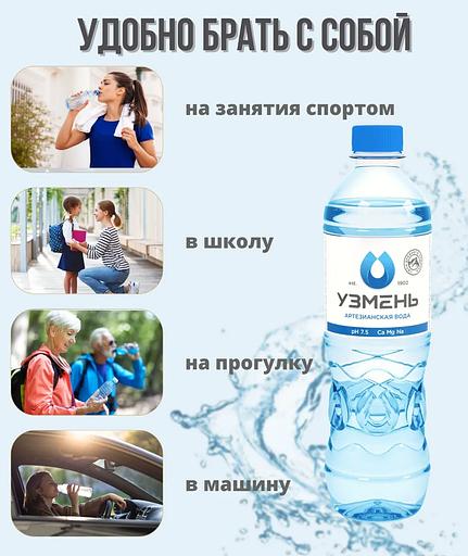 Вода питьевая «Узмень» негазированная 0,5 л ОПТ фото 4