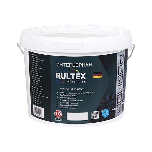 Краска акриловая интерьерная супербелая Rultex, 40 л, опт фото 1
