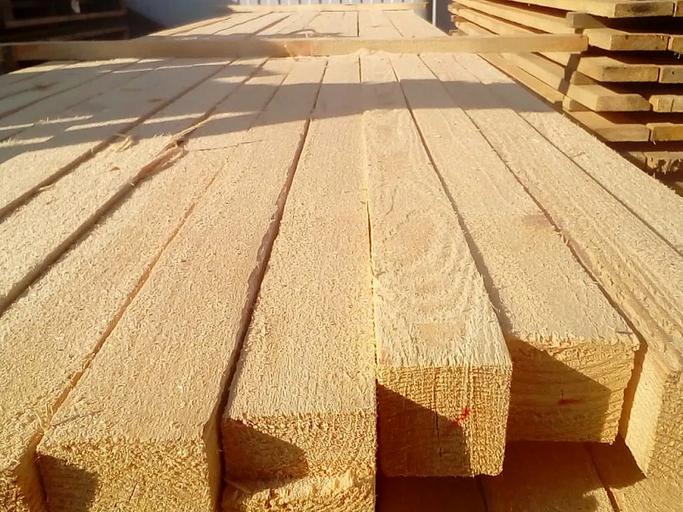 Брус из сосны или ели 75х200х6000 мм фото 2