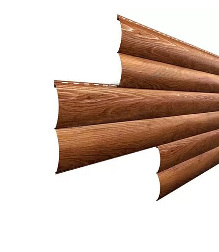 Стальной сайдинг «Бревно» покрытие под дерево с текстурой ОПТ фото 1