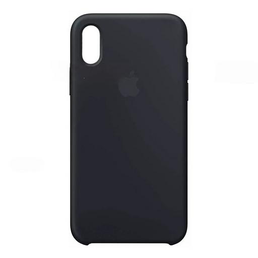 Силиконовый чехол для iPhone X/Xs «Silicone Case» (чёрный) 18 ОПТ фото 1