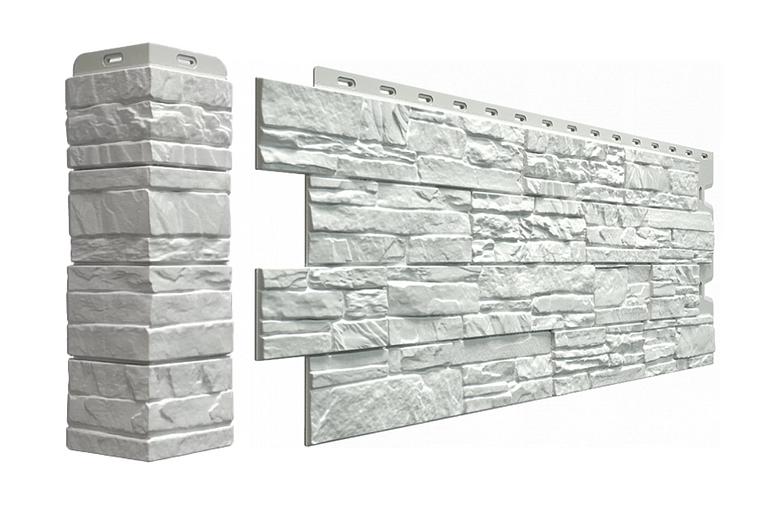 Фасадная панель Döcke «Stein» цвет молочный ОПТ фото 1