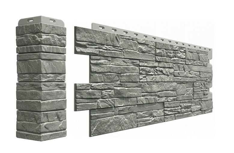 Фасадная панель Döcke «Stein» цвет базальт ОПТ фото 1