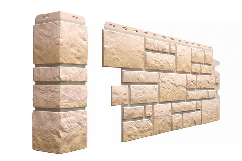 Фасадная панель Döcke «Burg» цвет песчаный ОПТ фото 1