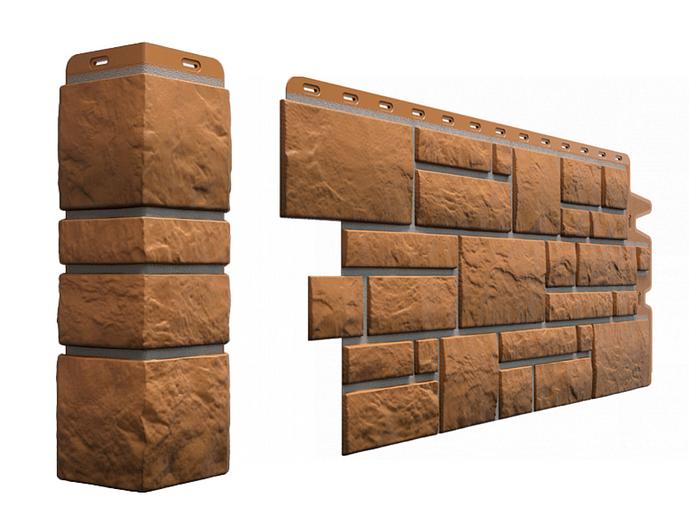 Фасадная панель Döcke «Burg» цвет кукурузный ОПТ фото 1