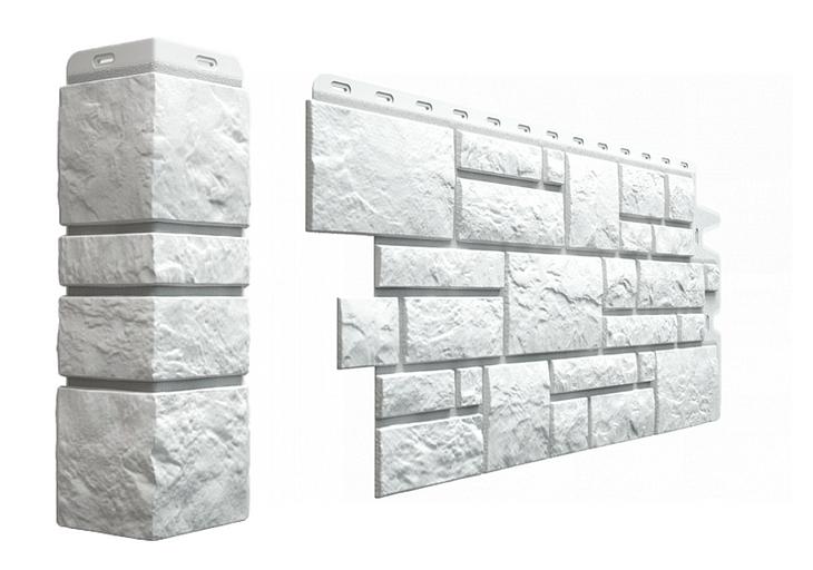 Фасадная панель Döcke «Burg» цвет платиновый ОПТ фото 1