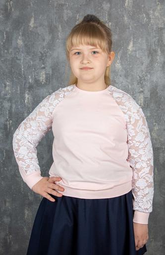 Школьный джемпер Энди для девочек, розовый, 2-052_2, опт фото 1