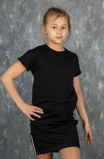 Джемпер Энди для девочек, чёрный, 2-048, опт фото 1