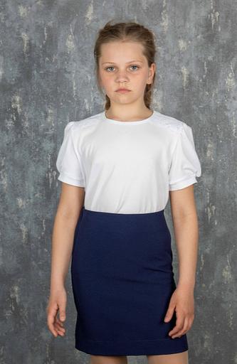 Джемпер Энди для девочек, белый, 2-054_1, опт фото 1