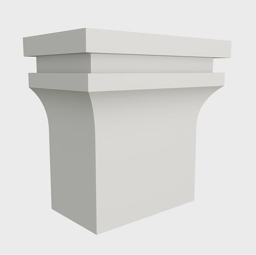 Декор из пенополистирола «Капитель квадратная К-06-ККВ» ОПТ фото 1