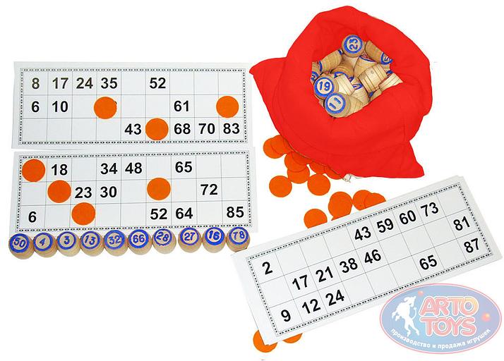 Настольная игра «Русское лото» в тубусе ОПТ фото 2