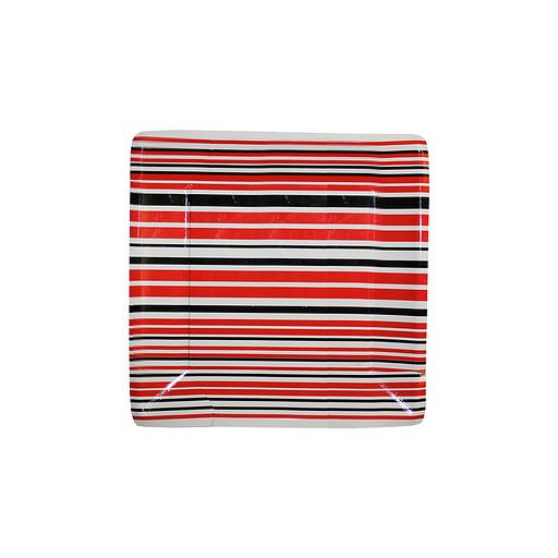 Тарелка квадратная одноразовая Рубин 220 мм на заказ фото 1