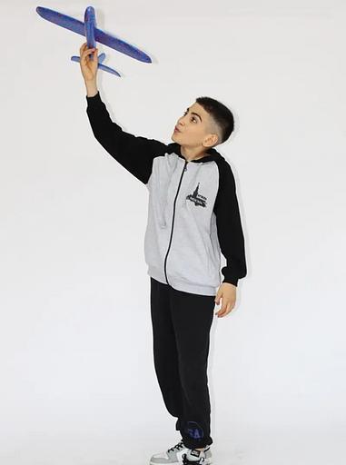 Толстовка с капюшоном на молнии 86994732 ОПТ фото 1