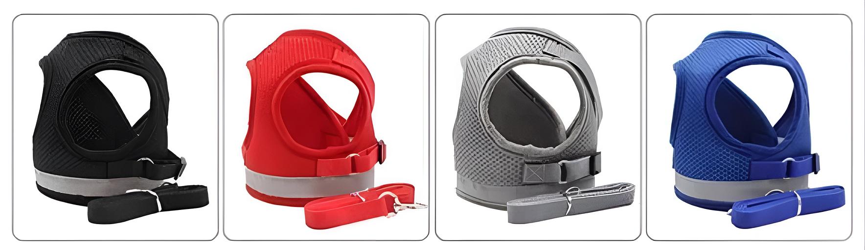 Шлейка анатомическая синтетическая с поводком на липучке и фастексе, 18мм, размер «М» ОПТ фото 1