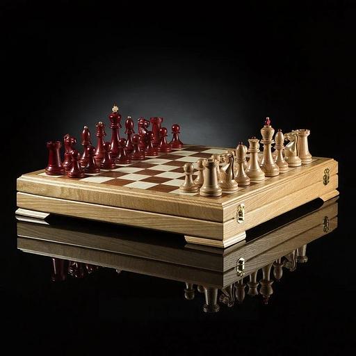 Шахматы KADUN классические на тёмной доске ОПТ фото 4