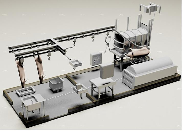 Мобильная модульная бойня для свиней Мила фото 1