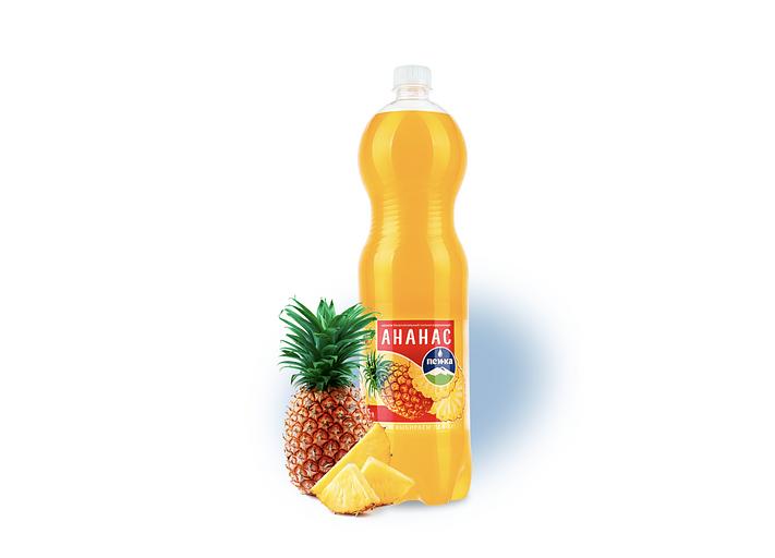 Безалкогольный напиток «Ананас» газированный, 1,5 л., опт фото 1