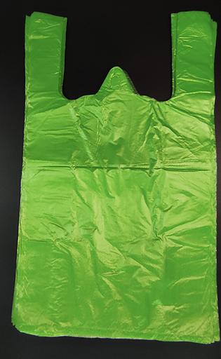 Пакет-майка 25/6х45 см 10 мкр зелёный 1х100 (5000), опт фото 1