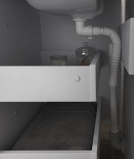 Тумба под раковину «Nova 800-0-2 (Миранда)» ОПТ фото 5