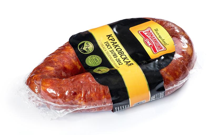 Колбаса полукопчёная Краковская ОПТ фото 2