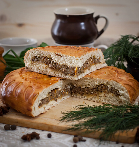 Пирог «С мясом» 1000 г, опт фото 2