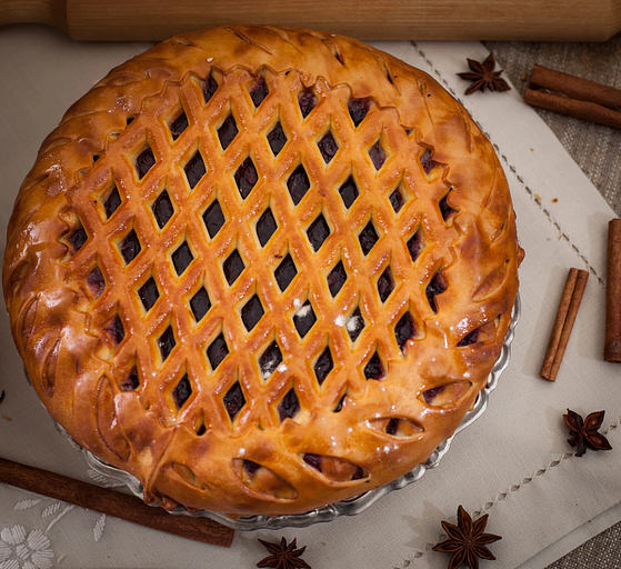 Пирог «С вишней» 1000 г, опт фото 1