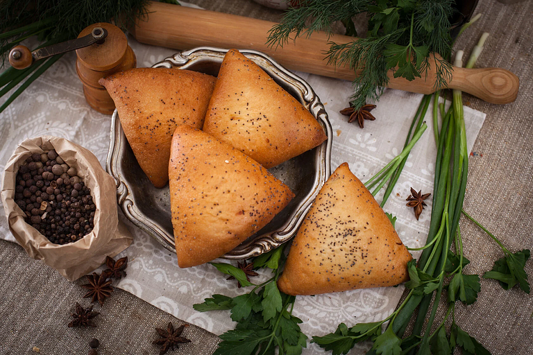 Пирожок «С курой и грибами» 95 г, опт фото 1