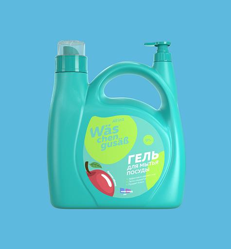 Гель для мытья посуды More Choice Wäs chen gusaß «Яблоко» 4 л, опт фото 1