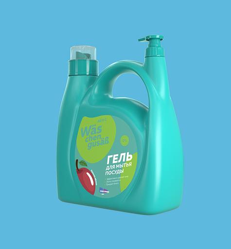 Гель для мытья посуды More Choice Wäs chen gusaß «Яблоко» 4 л, опт фото 2