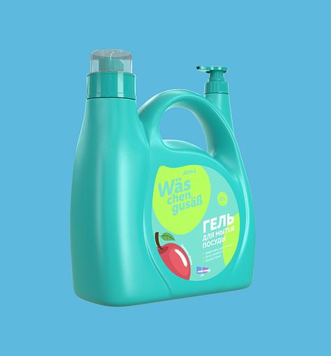 Гель для мытья посуды More Choice Wäs chen gusaß «Яблоко» 4 л, опт фото 3