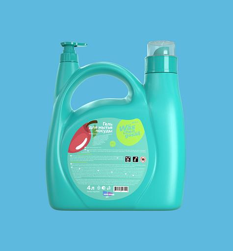 Гель для мытья посуды More Choice Wäs chen gusaß «Яблоко» 4 л, опт фото 4