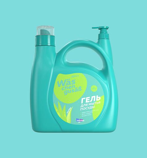 Гель для мытья посуды More Choice Wäs chen gusaß «Алоэ вера» 4 л, опт фото 1