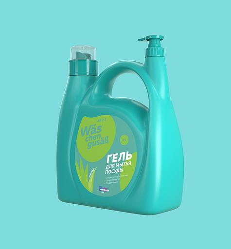 Гель для мытья посуды More Choice Wäs chen gusaß «Алоэ вера» 4 л, опт фото 2