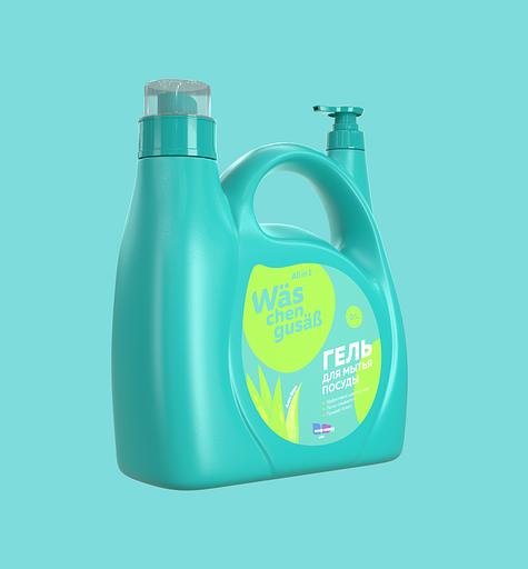 Гель для мытья посуды More Choice Wäs chen gusaß «Алоэ вера» 4 л, опт фото 3