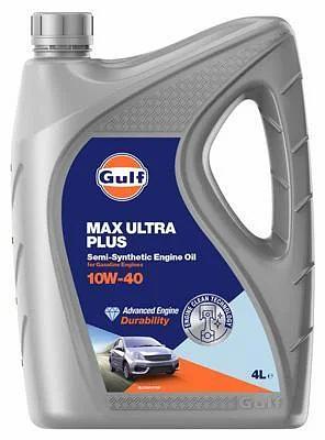 Моторное масло полусинтетическое для легковых автомобилей Gulf MAX Ultra Plus 10W-40 4 л фото 1