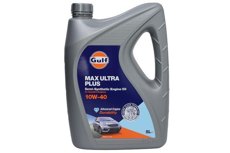 Моторное масло полусинтетическое для легковых автомобилей Gulf MAX Ultra Plus 10W-40 5 л фото 1