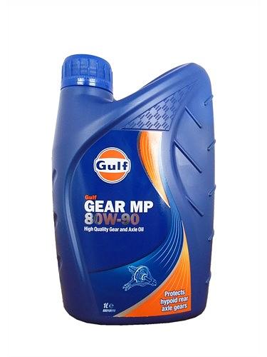 Моторное масло трансмиссионное для грузового транспорта Gulf Gear MP 80W-90 1 л фото 1