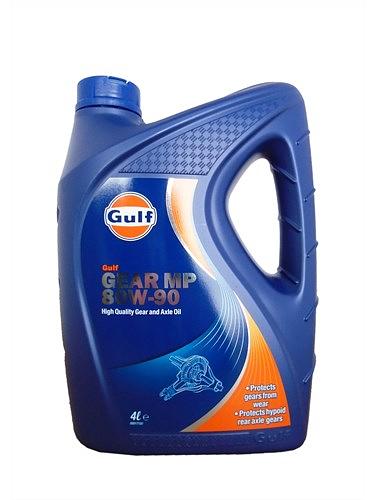 Моторное масло трансмиссионное для грузового транспорта Gulf Gear MP 80W-90 4 л фото 1