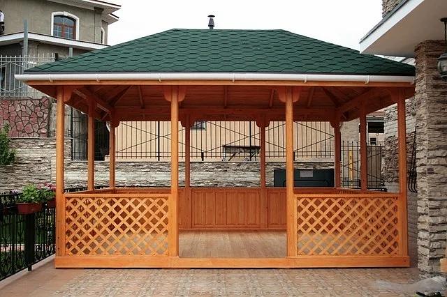 Изготовление беседок из натурального дерева 3х3 м, 9 м² фото 1