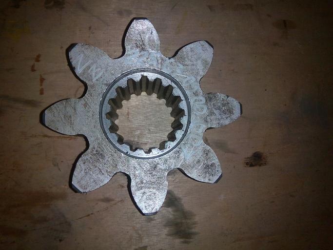 Шестерня поворотного редуктора z=8 ОПТ фото 1