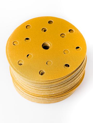 Абразивный круг 150 mm P600 15 отверстий на липучке, опт фото 3