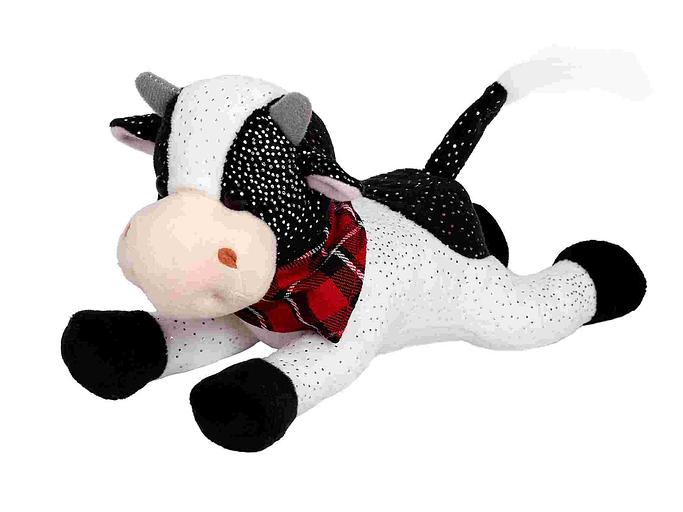 Игрушка мягконабивная «Бычок черно-белый» 23×9×10 см, 82615, опт фото 1